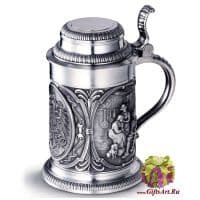 Кружка для пива Германия Germany. Олово. 17 см. 0,5 литра. Австрия. Artina