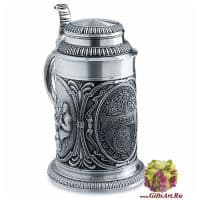 Кружка для пива Австрия Austria. Олово. 17 см. 0,5 литра. Австрия. Artina