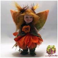 Итальянская фарфоровая кукла Montedragone Fortunelle D Фортуна Д. Высота 15 см.