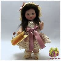 Итальянская фарфоровая кукла Mimi 2 Мими 2 Montedragone Высота 13 см. Италия  Ручная работа