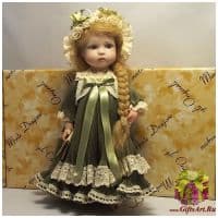 Итальянская фарфоровая кукла Mariella B Мариэлла Б Высота 25 см. Италия Montedragone  Ручная работа