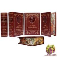 Артур Конан Дойл. Все приключения Шерлока Холмса в одном томе. Подарочная книга. Кожаный переплет, золотое тиснение, рисованный обрез