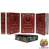 Джордж Мартин. Буря мечей. Подарочная книга. Кожаный переплет, золотое тиснение, рисованный обрез