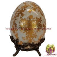 Яйцо пасхальное. Фарфор и бронза Коллекция Империя Ручная работа. Высота 18 см