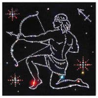 Картина со стразами Знак зодиака Стрелец 25x25 см