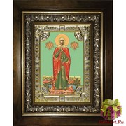 Икона освященная &quot;Валерия мученица&quot;, 18x24 см, со стразами, в деревянном киоте 24x30 см, 24x30 см