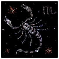 Картина со стразами Знак зодиака Скорпион 25x25 см