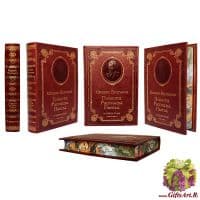 Михаил Булгаков Повести. Рассказы. Пьесы в одном томе. Подарочная книга. Кожаный переплет, золотое тиснение, рисованный обрез