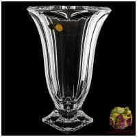 Ваза для цветов хрустальная Шампань 33 см Bohemia Ручная работа Чехия