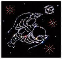 Картина со стразами Сваровски Знак зодиака Рак 25x25 см