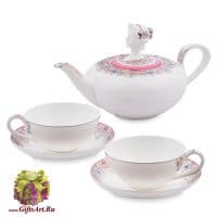 Чайный сервиз Примадонна на 2 персоны 5 предметов Костяной фарфор