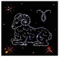 Картина со стразами Знак зодиака Овен 25x25 см