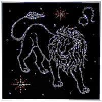 Картина Знак зодиака Лев со стразами SWAROVSKI / Сваровски