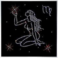 Картина со стразами Знак зодиака Дева 25x25 см