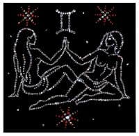 Картина со стразами Знак зодиака Близнецы 25x25 см