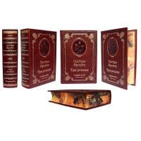 Книга Сёстры Бронте. Три романа в одном томе. Подарочное издание. Кожаный переплет, золотое тиснение, рисованный обрез