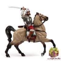 Ермак Тимофеевич коллекционная статуэтка серия Богатыри Русские герои. Ручная работа. Подарочная упаковка. Россия.