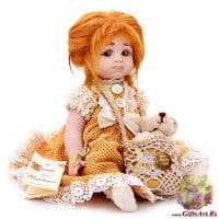 Итальянская фарфоровая кукла Montedragone Nene A Нене А Высота 24 см.