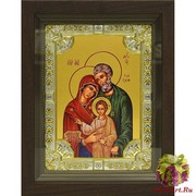 Икона освященная &quot;Святое Семейство&quot;, со стразами, в киоте 24x30 см, 24x30 см