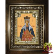 Икона освященная &quot;Тамара благоверная царица&quot;, 18x24 см, со стразами, в деревянном киоте 24x30 см, 24x30 см