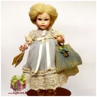 Итальянская кукла Montedragone Loretta Лоретта Высота 24 см. Ручная работа