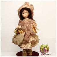 Итальянская кукла Montedragone Agata Агата Высота 21 см. Ручная работа
