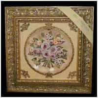 Картина фарфоровая панно Букет цветов 50 х 50 см. Италия