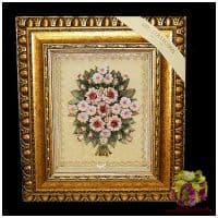 Картина фарфоровая панно Букет цветов 50 х 57 см. Италия Картина фарфоровая панно Букет цветов 50 х 57 см. Италия