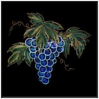 Хрустальная картина со стразами Виноград