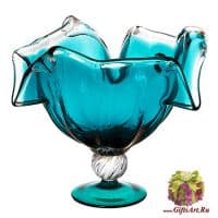 Ваза фруктовница муранское стекло. Ручная работа. 125746 Высота 31 см. Италия