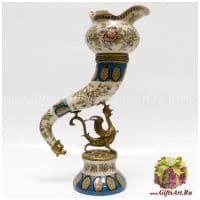 Ваза Рог изобилия. Фарфор и бронза. Декор Сад Изольды. Ручная работа. Высота 59 см Ваза Рог изобилия. Фарфор и бронза. Декор Сад Изольды. Ручная работа. Высота 59 см