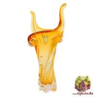 Ваза цветное стекло Высота 40 см 615860401 Ручная работа Чехия