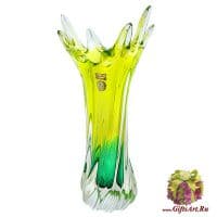 Ваза цветное стекло Высота 40 см 152895501 Ручная работа Чехия
