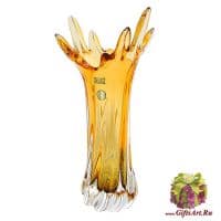 Ваза цветное стекло Высота 40 см 152839501 Ручная работа Чехия