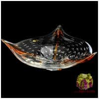 Ваза блюдо цветное стекло. 40 см. 044557801 Ручная работа. Чехия