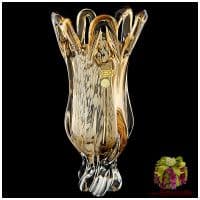 Ваза цветное стекло Высота 35 см 661826901 Ручная работа Чехия