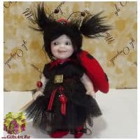 Итальянская кукла Божья Коровка Montedragone Coccinella C. Высота 16 см. Италия