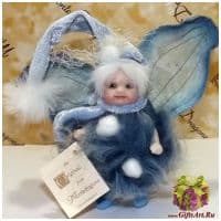 Итальянская кукла Fiocco Гном Снежок. 12 см. Италия Montedragone