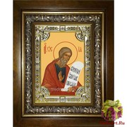 Икона освященная &quot;Осия пророк&quot;, 18x24 см, со стразами, в деревянном киоте 24x30 см, 24x30 см