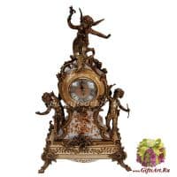 Часы каминные. Фарфор и бронза. Декор Хэмпшир. Ручная работа. Высота 58 см Часы каминные. Фарфор и бронза. Декор Хэмпшир. Ручная работа. Высота 58 см