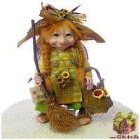 Кукла фарфоровая Montedragone Belladonna. Высота 28 см. Италия