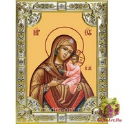 Икона освященная &quot;Игрицкая икона Божией Матери&quot;, 18x24 см, со стразами