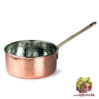Ковш сотейник медный диаметр 12 см. Медная посуда Marque Deposee. Тунис