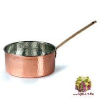 Ковш сотейник медный диаметр 30 см. Медная посуда Marque Deposee. Тунис