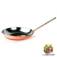 Сковорода медная диаметр 30 см. Медная посуда Marque Deposee. Тунис