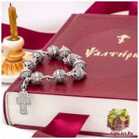 Чётки православные из серебра. Серебро 925 пробы. Россия.