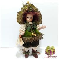 Итальянская фарфоровая кукла Pixie Пикси Высота 18 см. Италия Montedragone Ручная работа