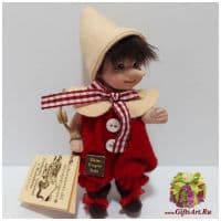Итальянская фарфоровая кукла Пиноккио Pinocchio 6a Misura 11см. Италия Montedragone