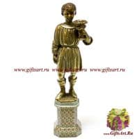 Подсвечник левый. Фарфор и бронза. Декор Медичи. Ручная работа. Высота 35 см