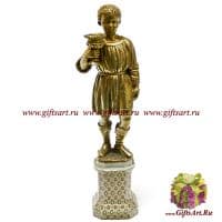 Подсвечник правый. Фарфор и бронза. Декор Медичи. Ручная работа. Высота 35 см